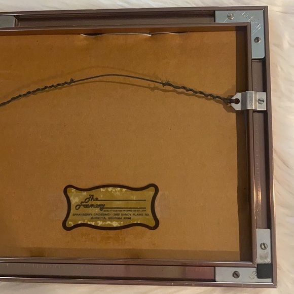 8” x 9” Professionally & Award Winning Framed, Georgia Peach Quote, Ex Condition - Picture 6 of 9